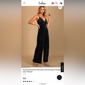 Brand New Lulus Sequin Jumpsuit!